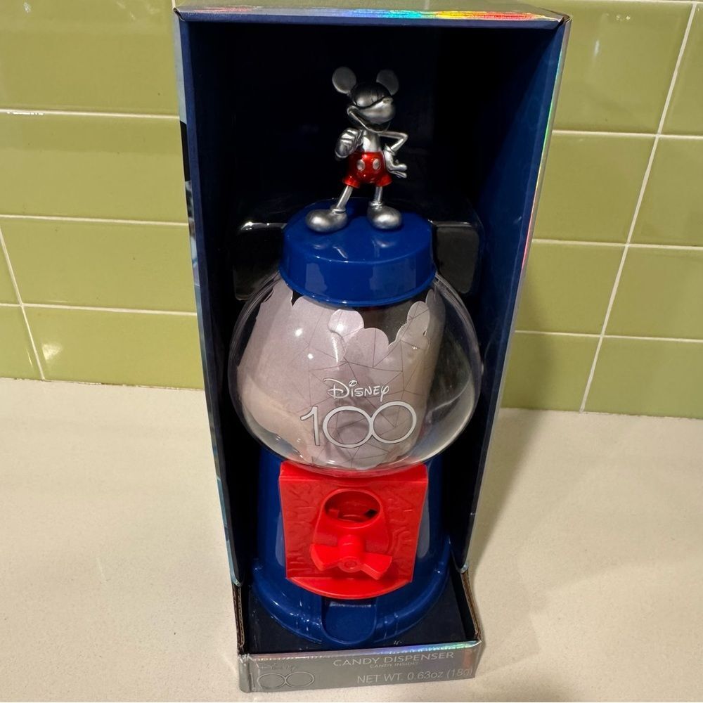 Disney 100 Limited Edition Mickey Mouse Candy Dispenser | Collectible + Kids Fun